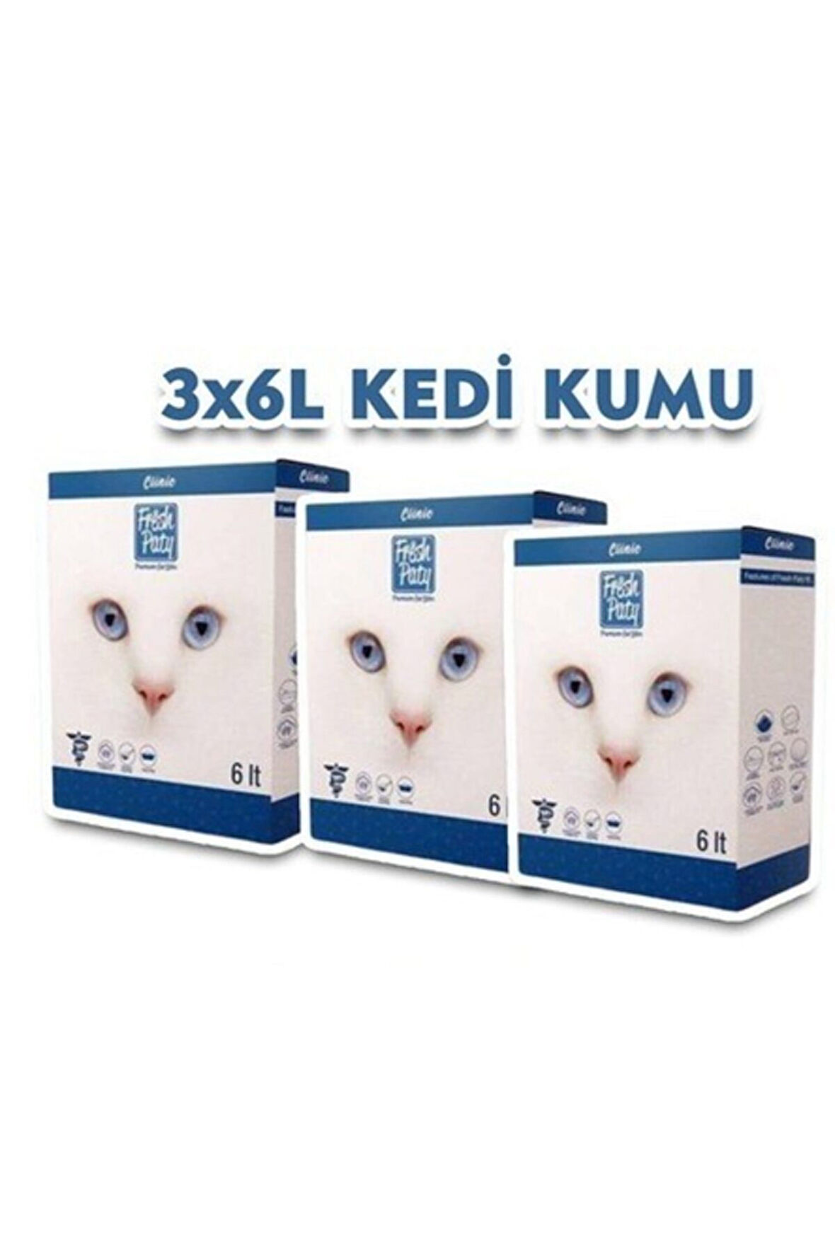 Fresh Paty Clinic Kedi Kumu 6 Lt*3 Adet