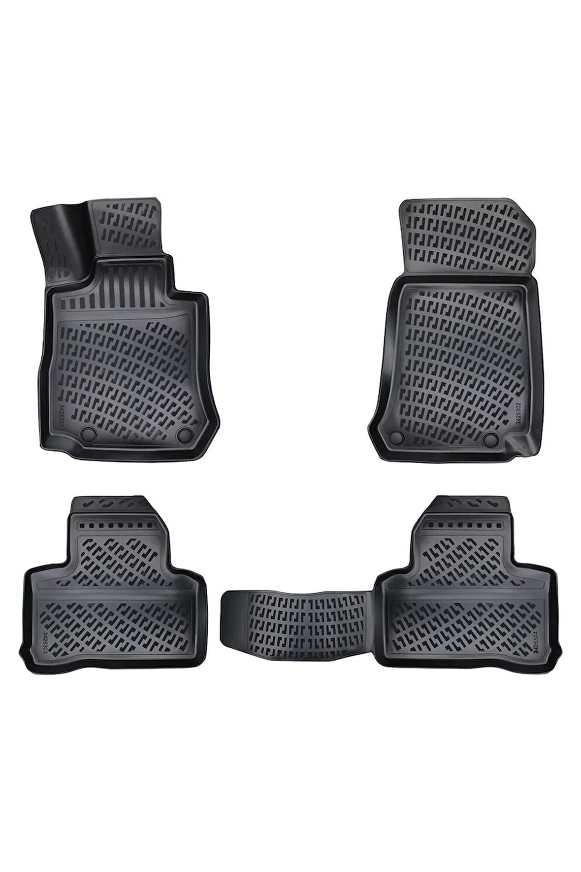 Mercedes GLC SUV 2020 Araca Özel Tasarım 3D Havuzlu Paspas