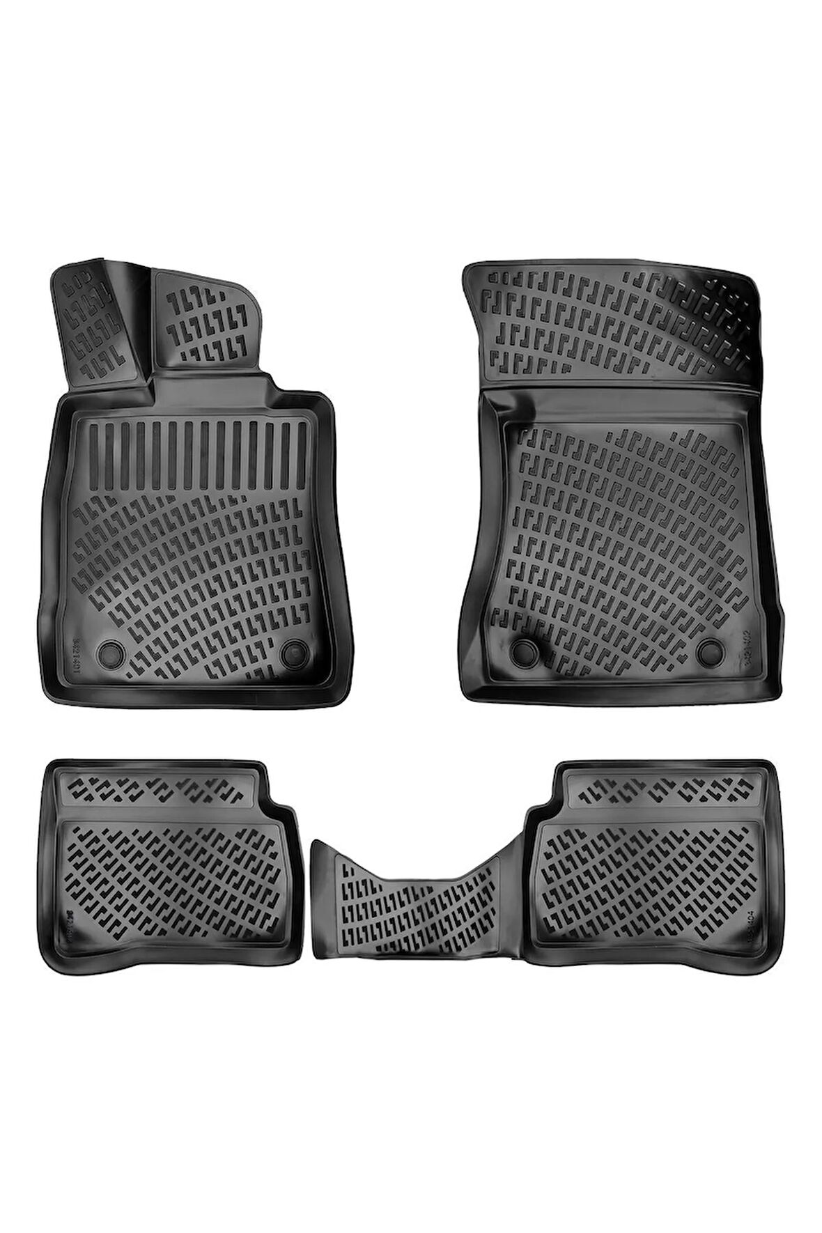 Mercedes S Serisi W221 Not Long 2006 Araca Özel Tasarım 3D Havuzlu Paspas