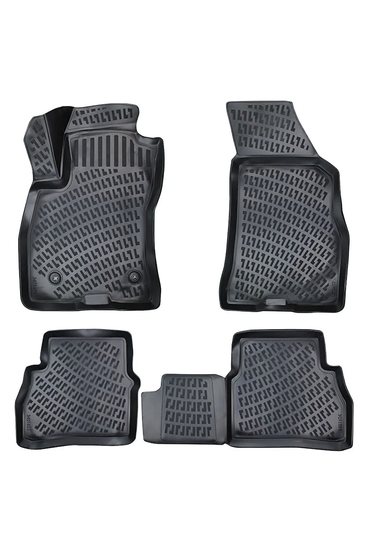 Fiat Doblo 2016 Araca Özel Tasarım 3D Havuzlu Paspas