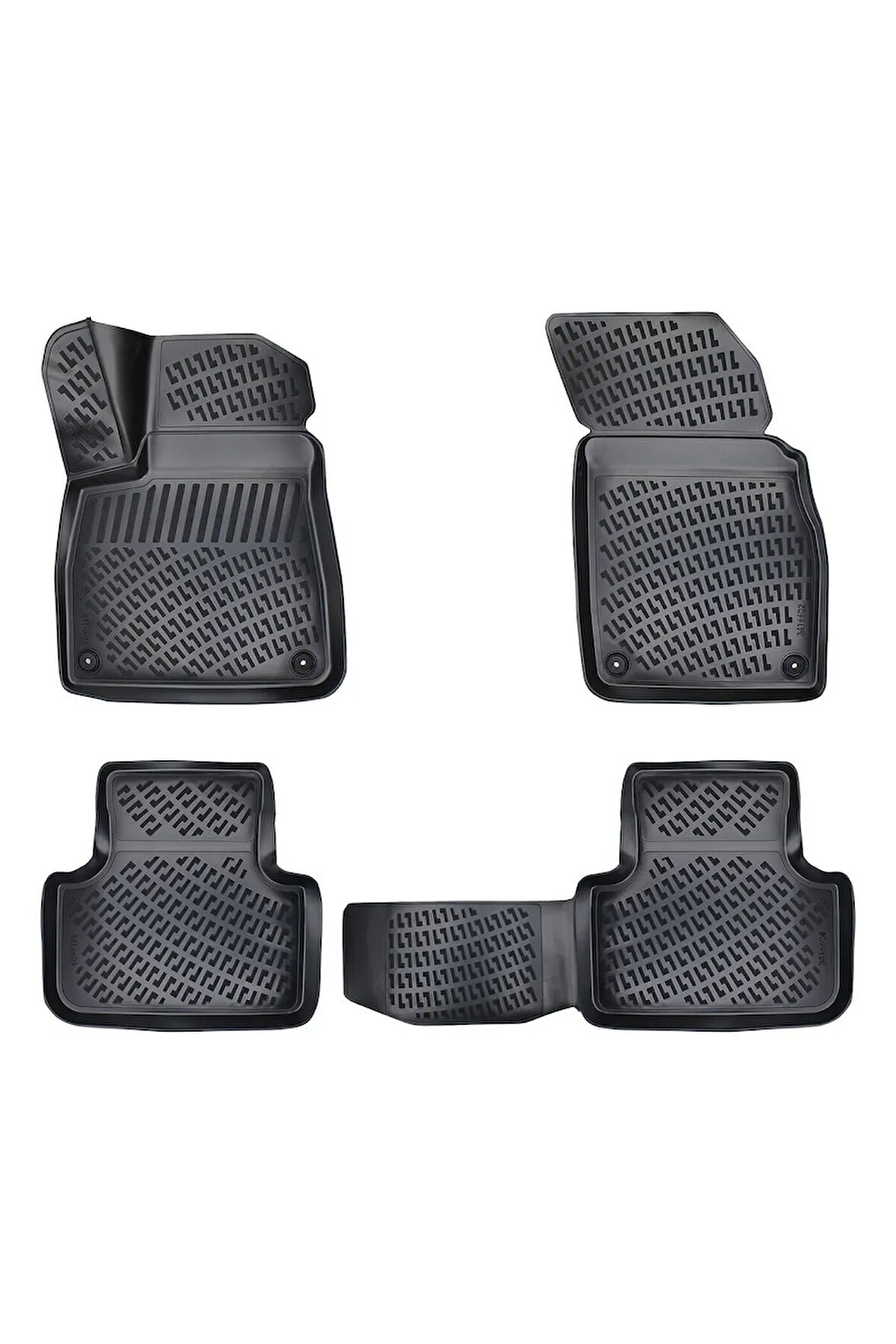 Audi Q7 2018 Araca Özel Tasarım 3D Havuzlu Paspas