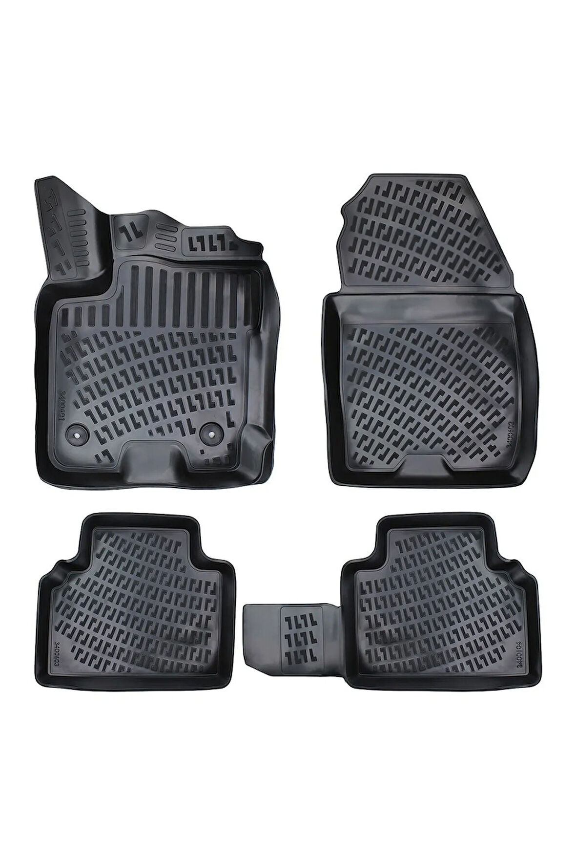 Ford Courier 2023 Araca Özel Tasarım 3D Havuzlu Paspas