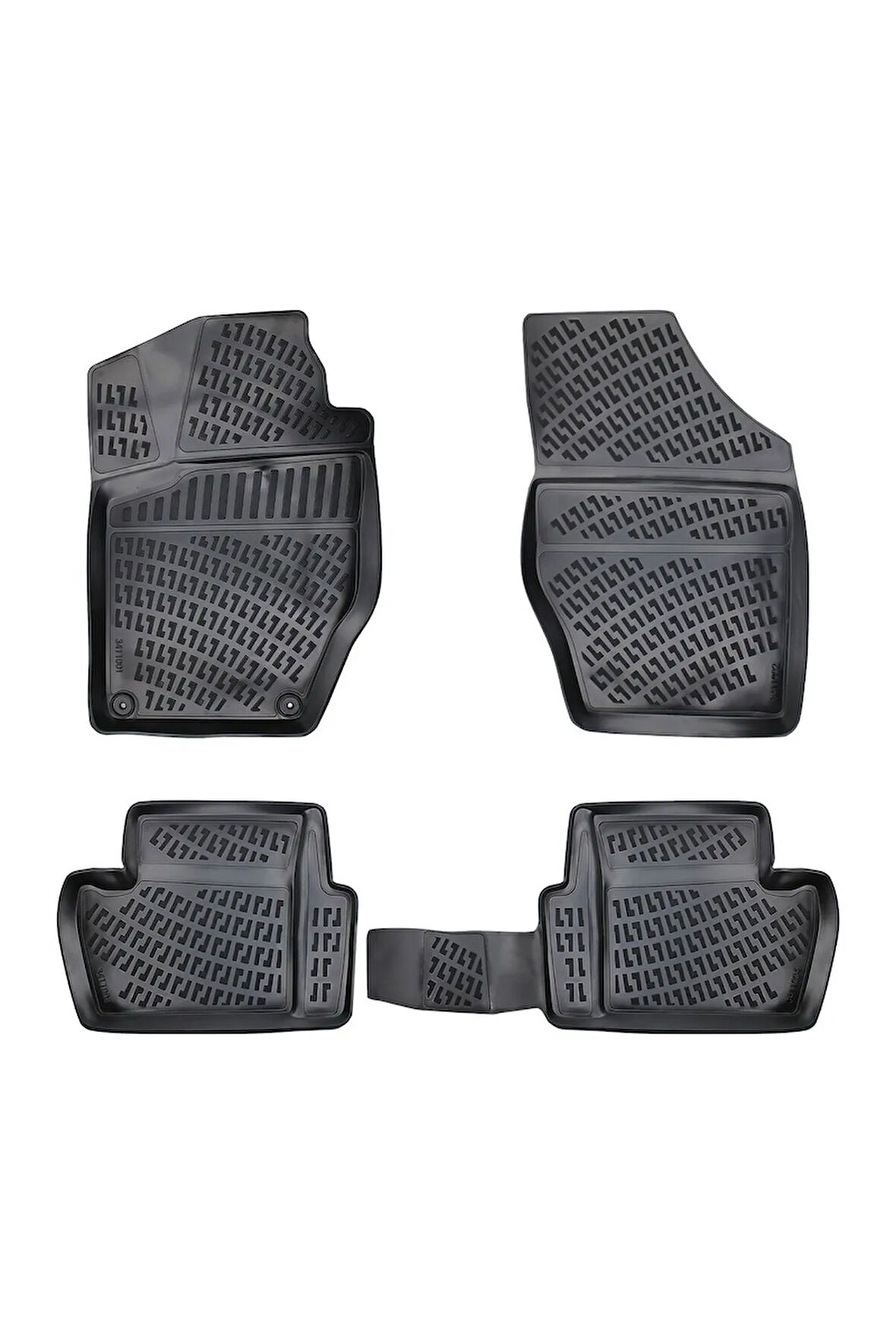 Citroen C4 2018 Araca Özel Tasarım 3D Havuzlu Paspas