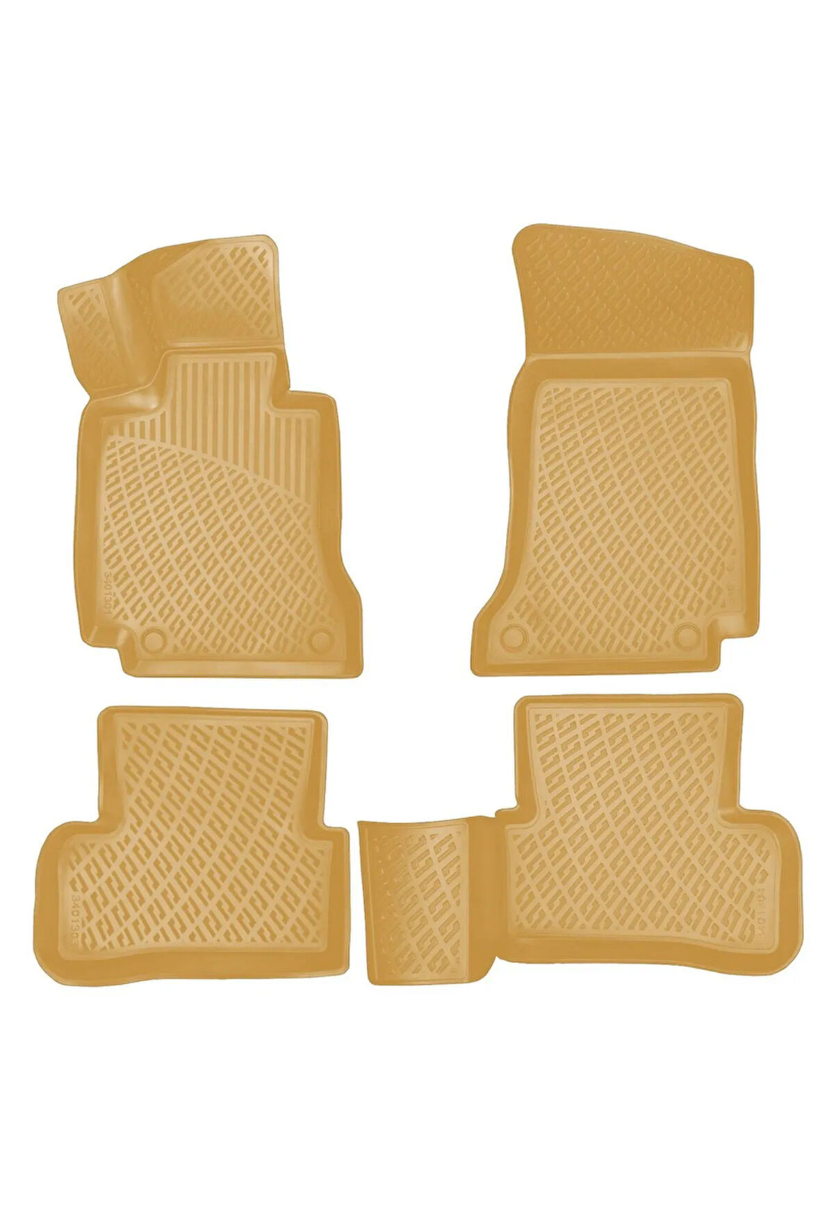 Mercedes C Serisi W205 2020 Araca Özel Tasarım 3D Havuzlu Bej Paspas