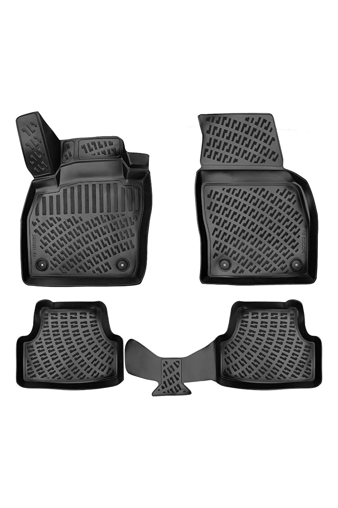 Volkswagen Polo 6C 2022 Araca Özel Tasarım 3D Havuzlu Paspas