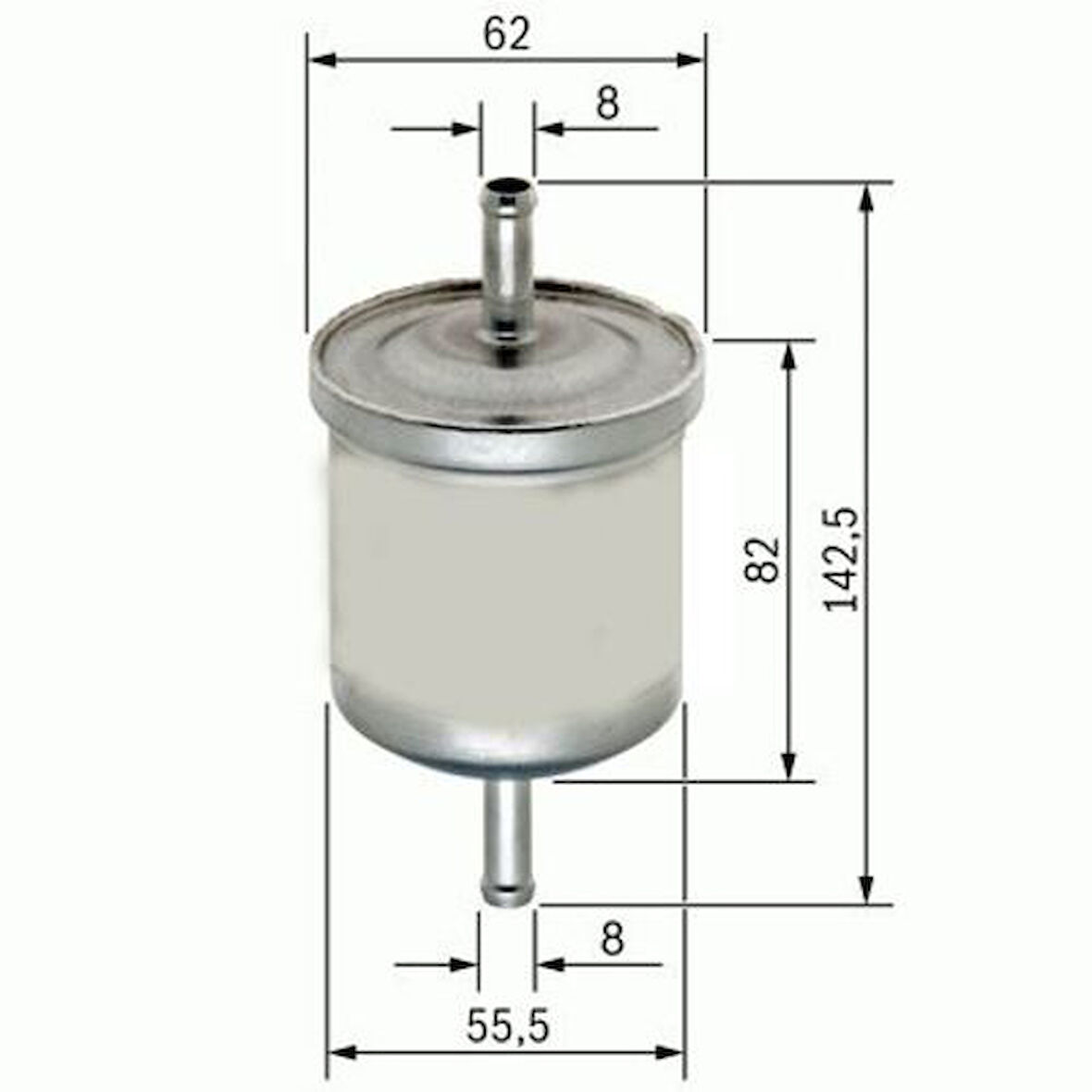 Peugeot Orjınal 1567.C6 Benzin Filtresi P106 P206 P307 P407 P308 P508 P207 P3008 C2 C3 C4 C5Clıo Megane Laguna Duster Sander