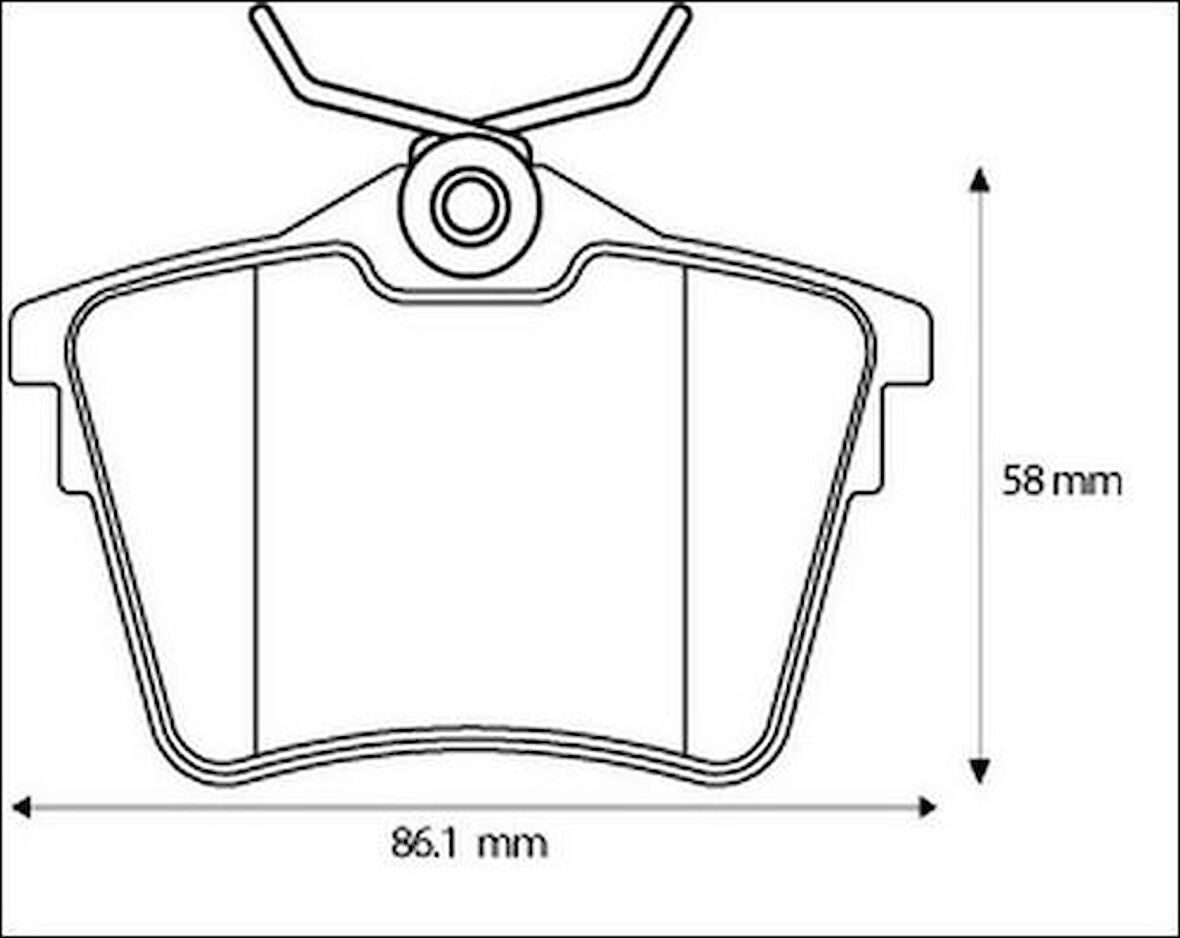 Peugeot Orjinal 4254.91 Arka Balata P407 1.6 HDI 1.8-2.0 04 607 00 C5 08 4252.79