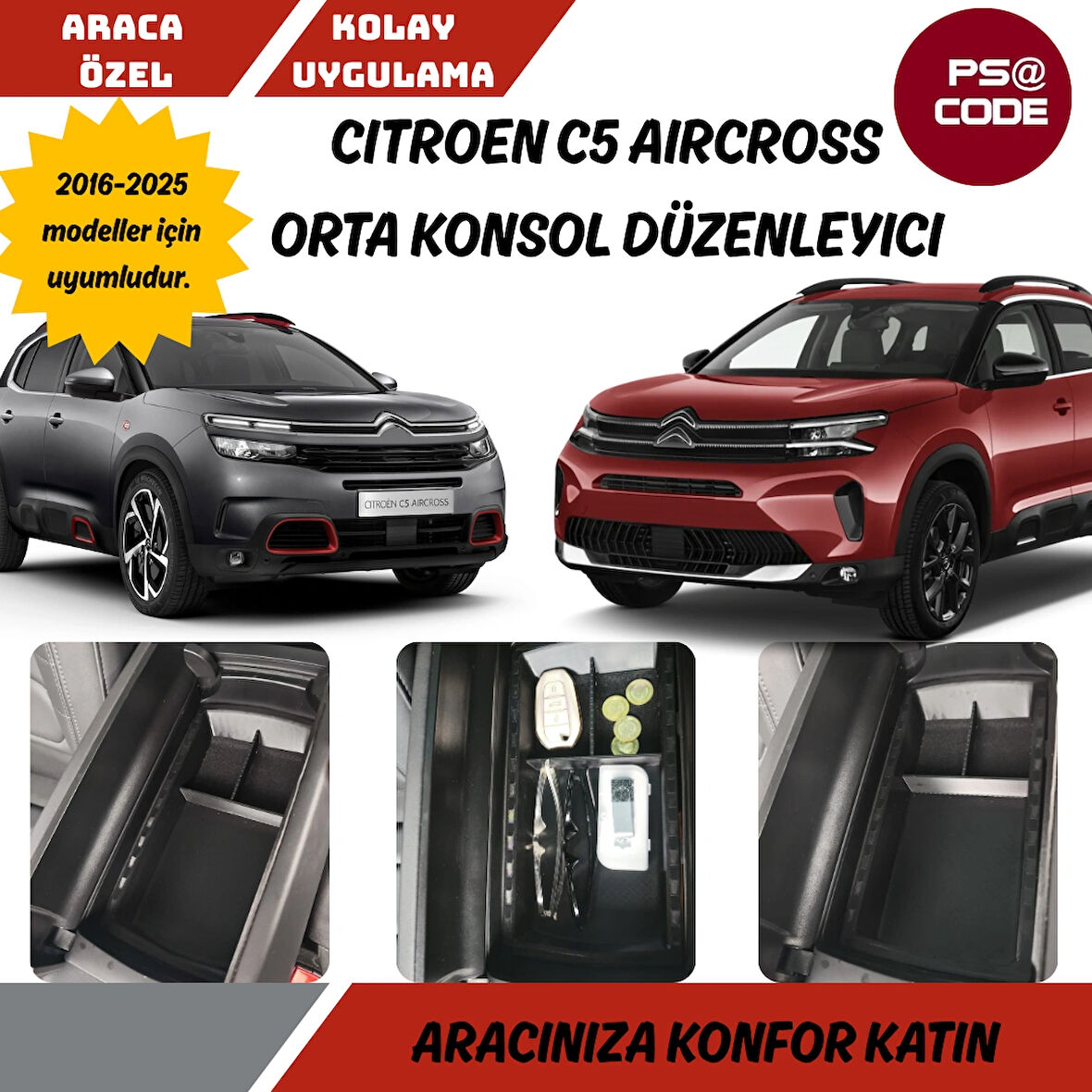 CİTROEN C5 AİRCROSS ORTA KONSOL DÜZENLEYİCİ