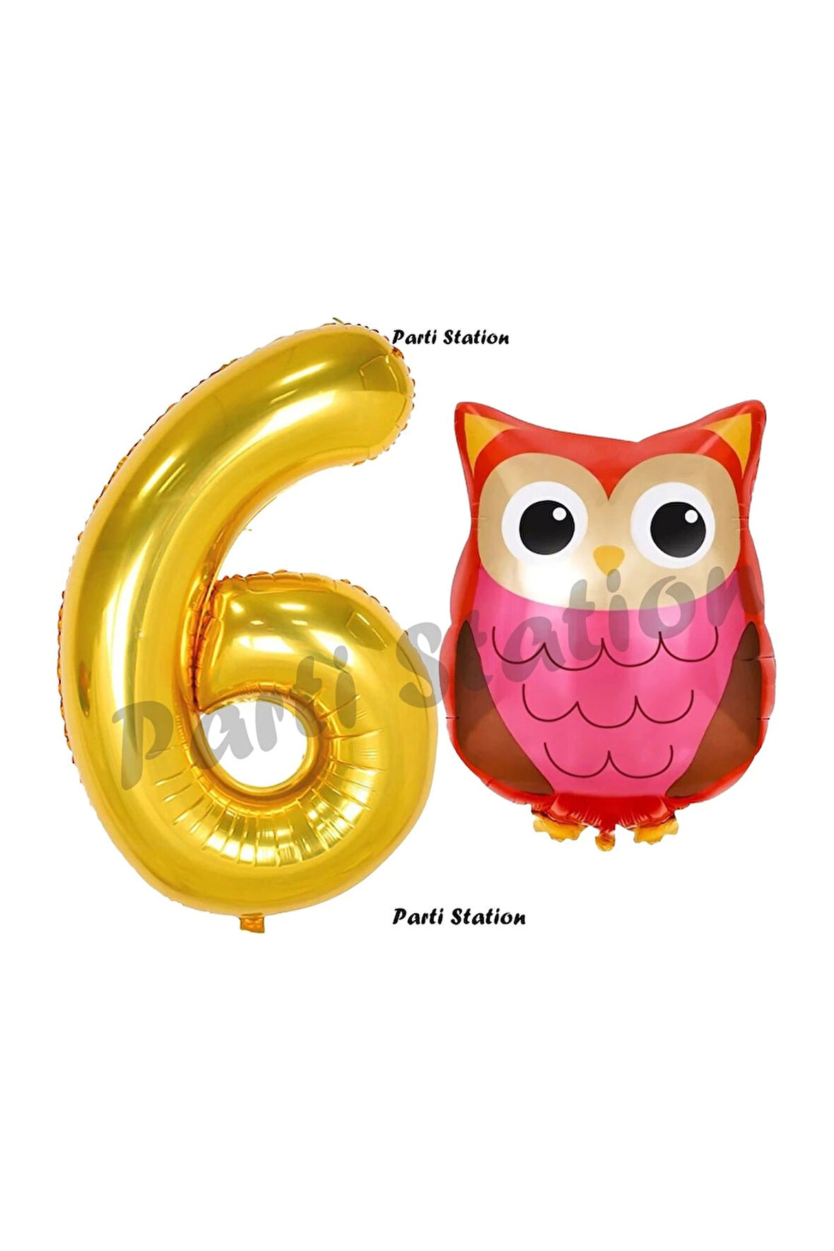 Woodland Baykuş Konsept 9 Yaş Balon Set Sevimli Baykuş Owl ve Gold Rakam Balon Doğum Günü Balon Set