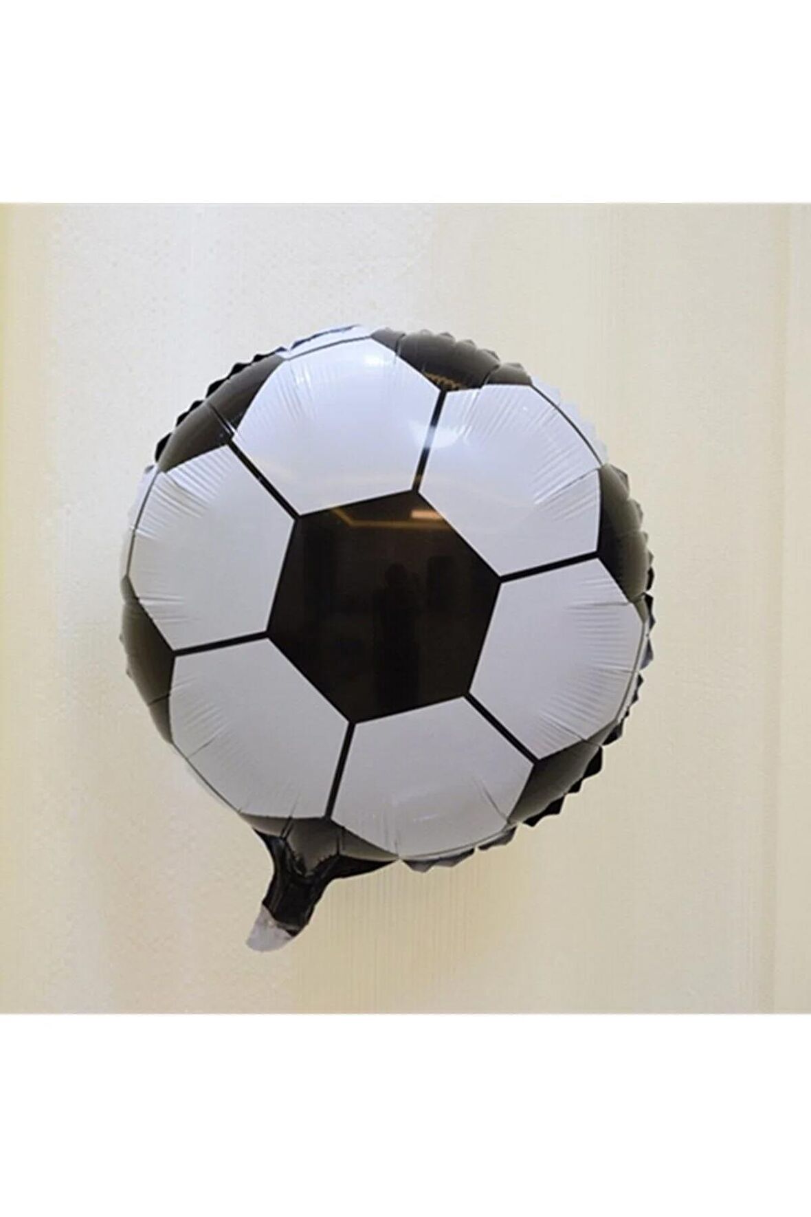 Siyah Beyaz Konsept 1 Yaş Doğum Günü Balon Set Siyah Beyaz Futbol Tema Doğum Günü Balon Set