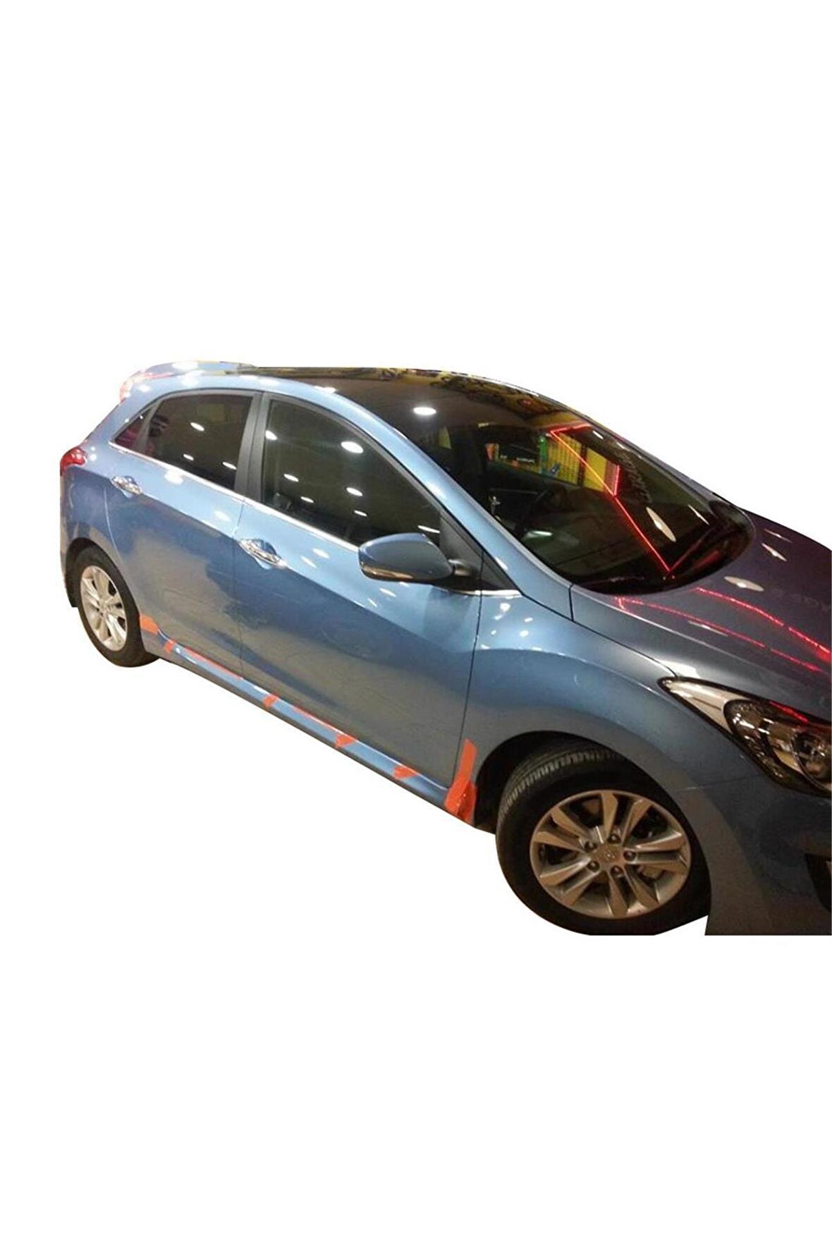 Hyundai i30 (2011-2016) Uyumlu Custom Yan Marşpiyel Seti (Plastik)