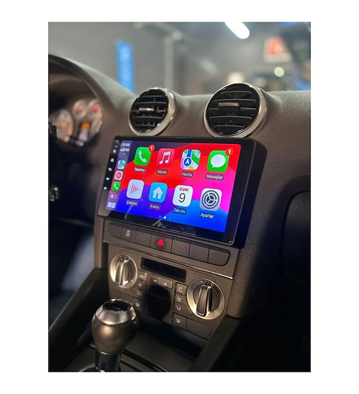 AUDI A3/S3 2005-2012 9İNÇ MULTİMEDYA CARPLAY EKRAN SETİ 2 GB RAM 32 HAFIZALI