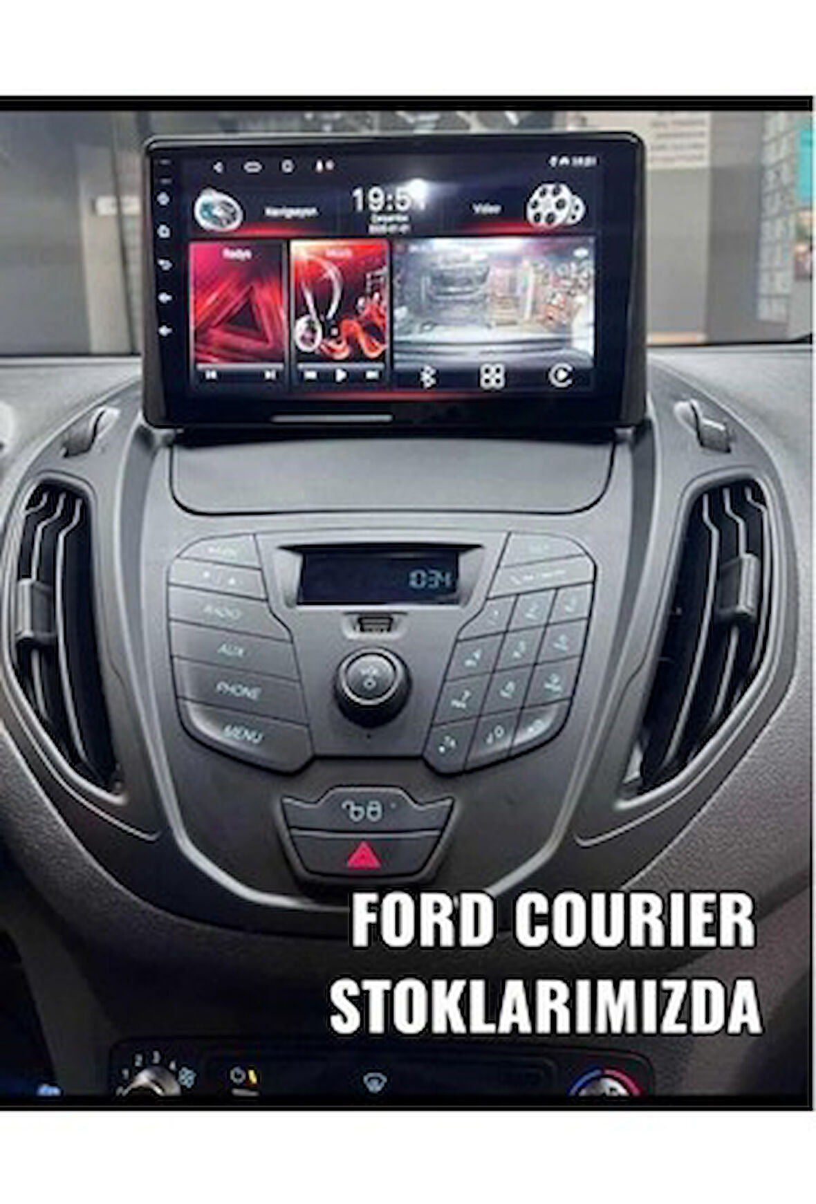 FORD COURİER 2014-2024 BOŞ PAKETLER İÇİN UYGUN MULTİMEDYA EKRAN SETİ 2 GB RAM 32 HAFIZALI