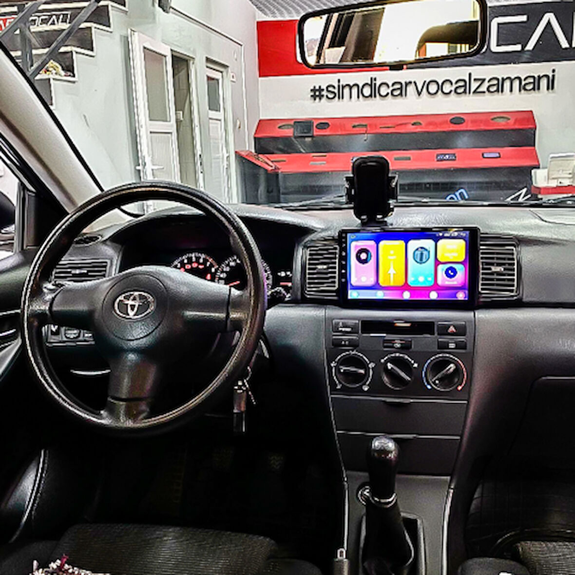 TOYOTA COROLLA SOL 2002-2006 MULTİMEDYA CARPLAY EKRAN SETİ 2 GB RAM 32 HAFIZALI