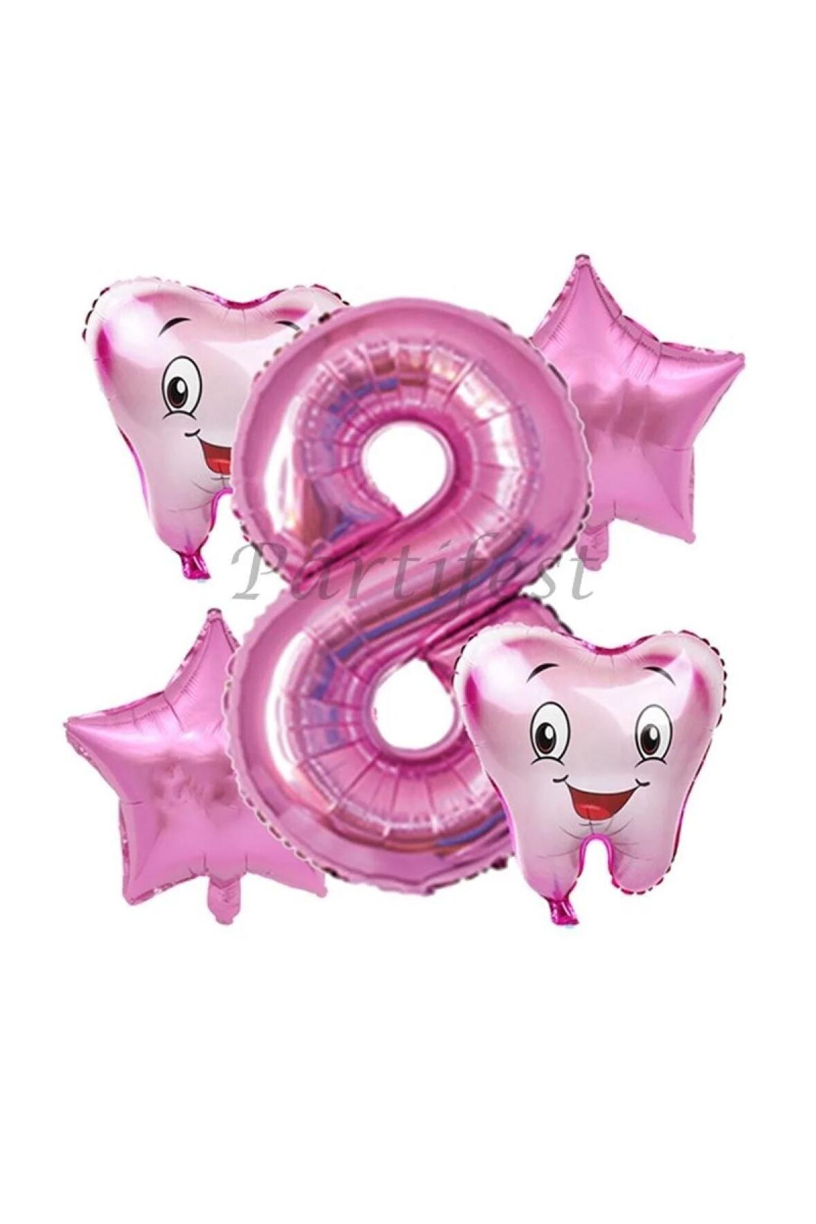 Diş Buğdayı Balon Set Ilk Dşim Folyo Balon Set Konsept Doğum Günü Set Yaş Balon