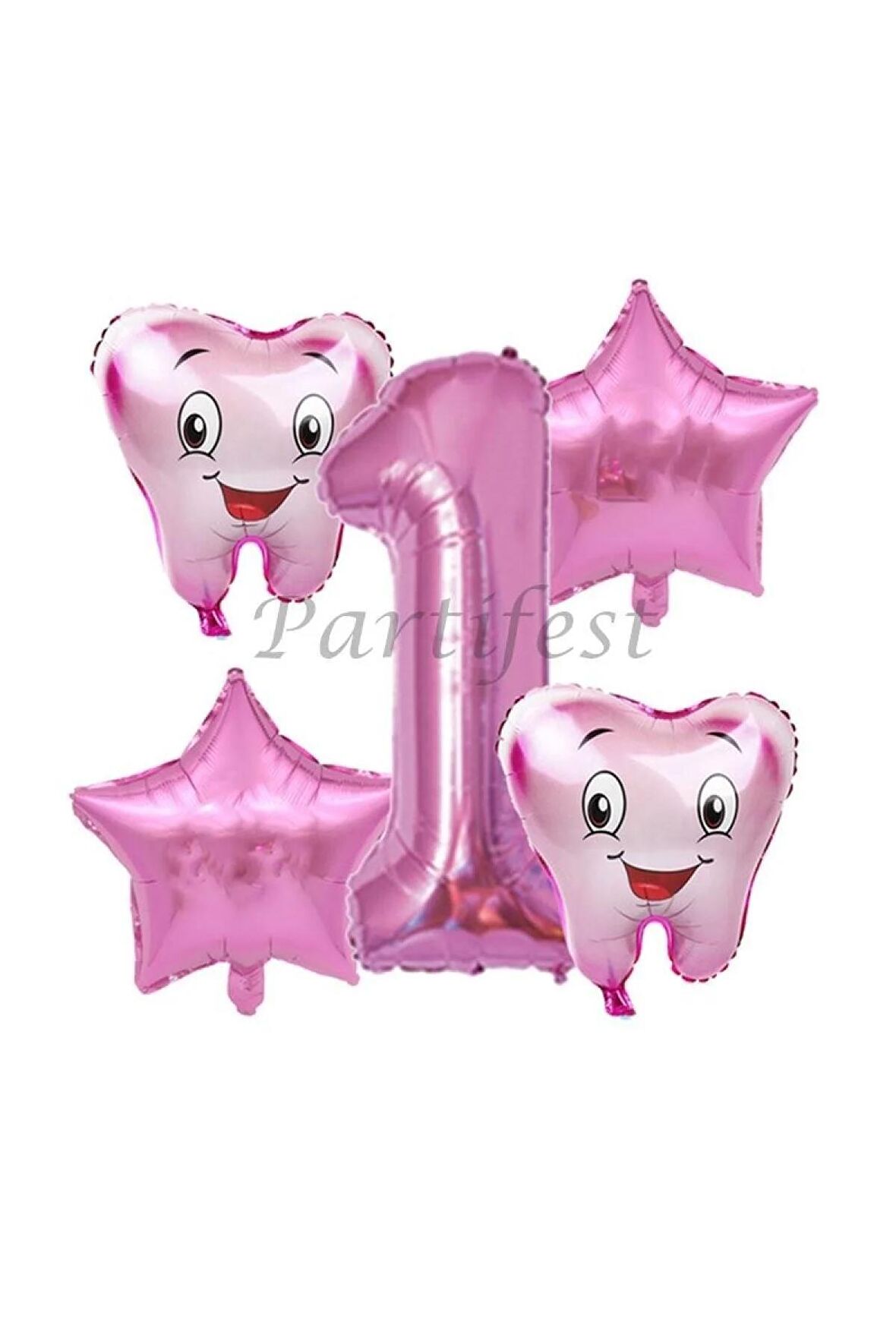 Diş Buğdayı Balon Set Ilk Dşim Folyo Balon Set Konsept Doğum Günü Set Yaş Balon