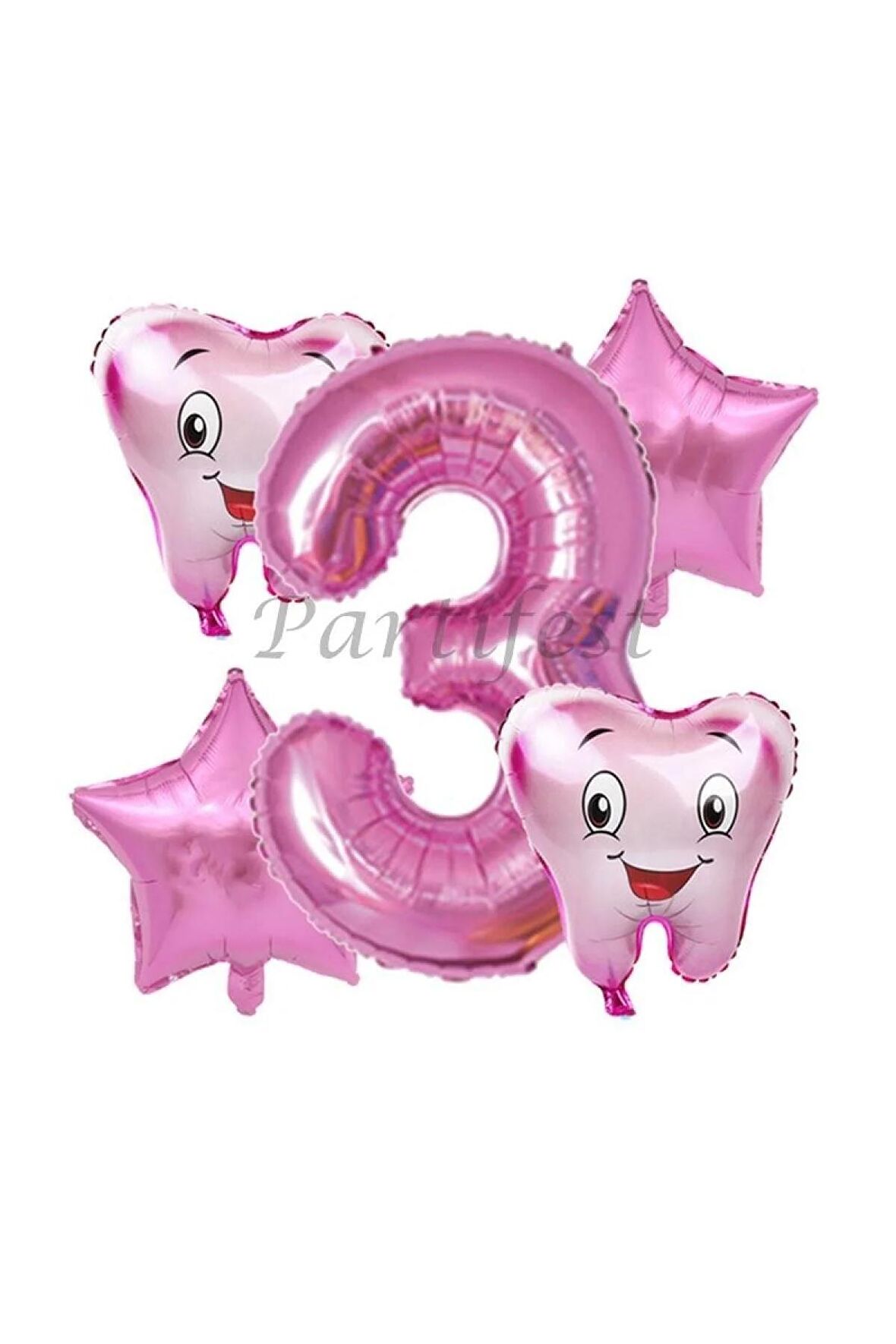 Diş Buğdayı Balon Set Ilk Dşim Folyo Balon Set Konsept Doğum Günü Set Yaş Balon