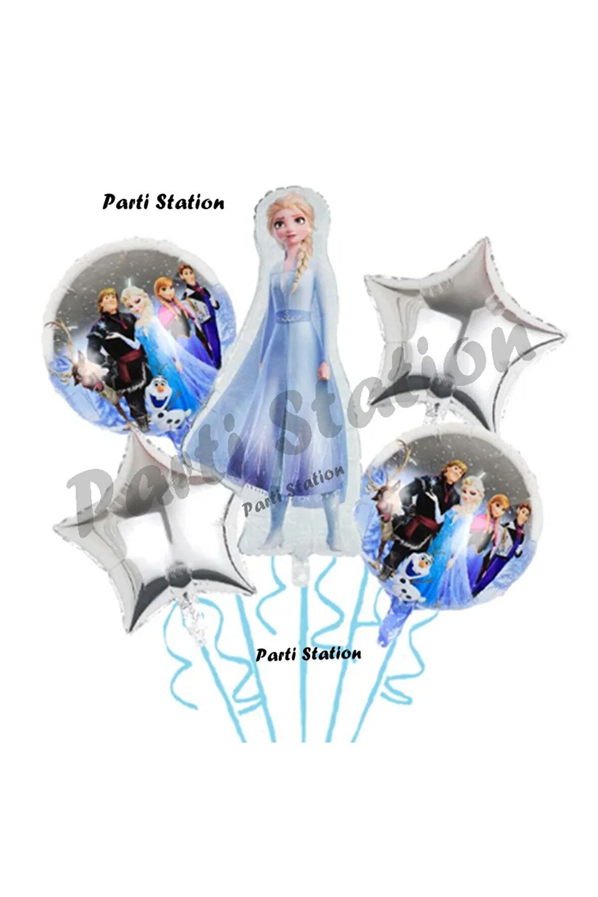Frozen Karlar Ülkesi Elsa Konsept Doğum Günü Balon Set Elsa Karlar Ülkesi Balon Set