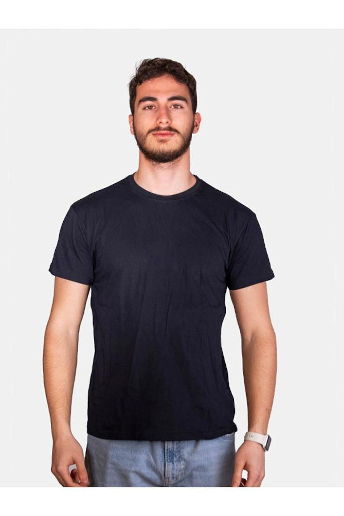 Unisex Standart Kesim Sıfır Yaka Kısa Kollu Tişört