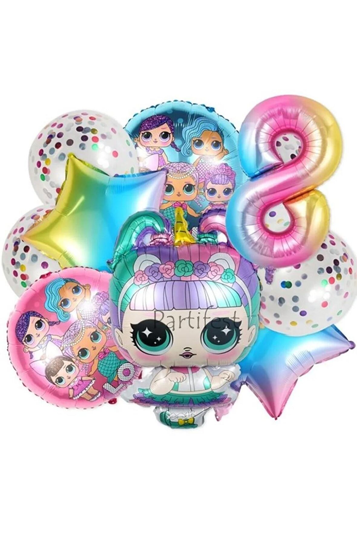 Lol Surprise 8 Yaş Balon Seti Lol Bebek Balon Seti Lol Doğum Günü Parti Seti