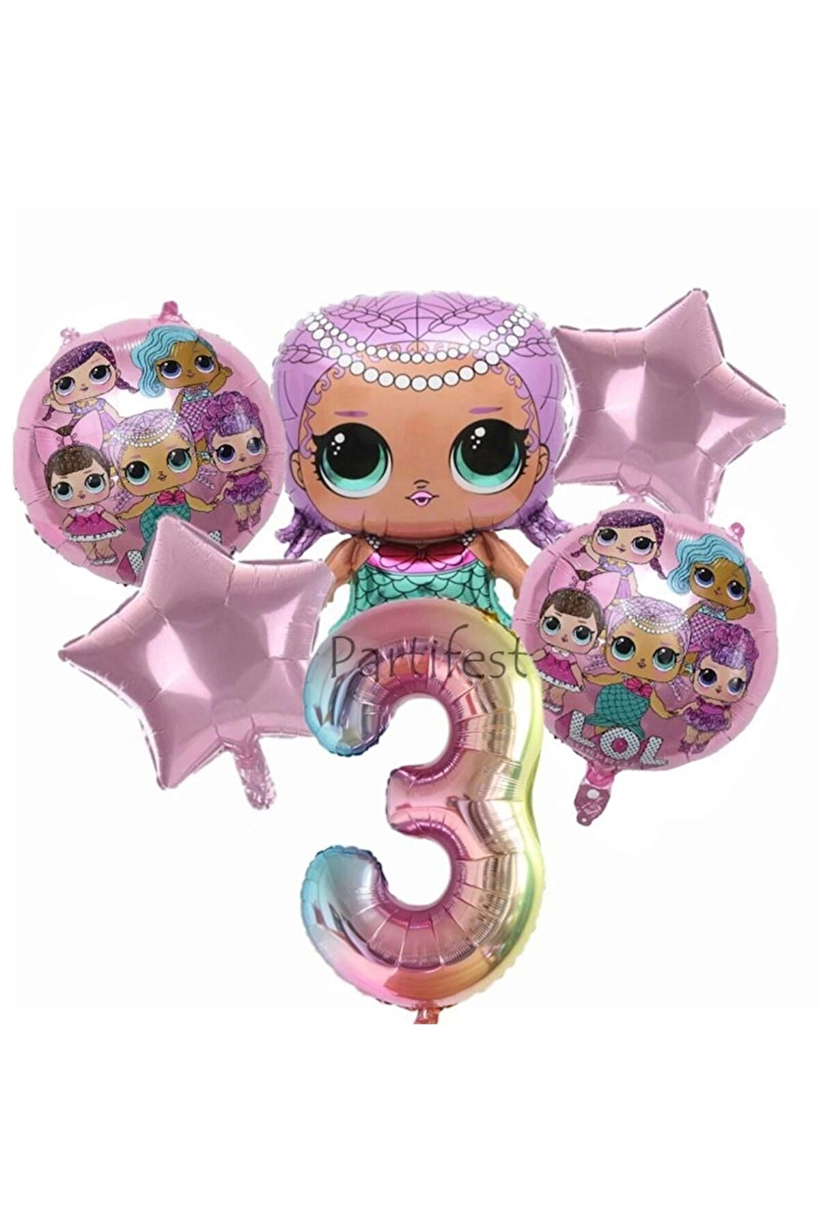 Lol Surprise 5 Yaş Balon Seti Lol Bebek Balon Seti Lol Doğum Günü Parti Seti