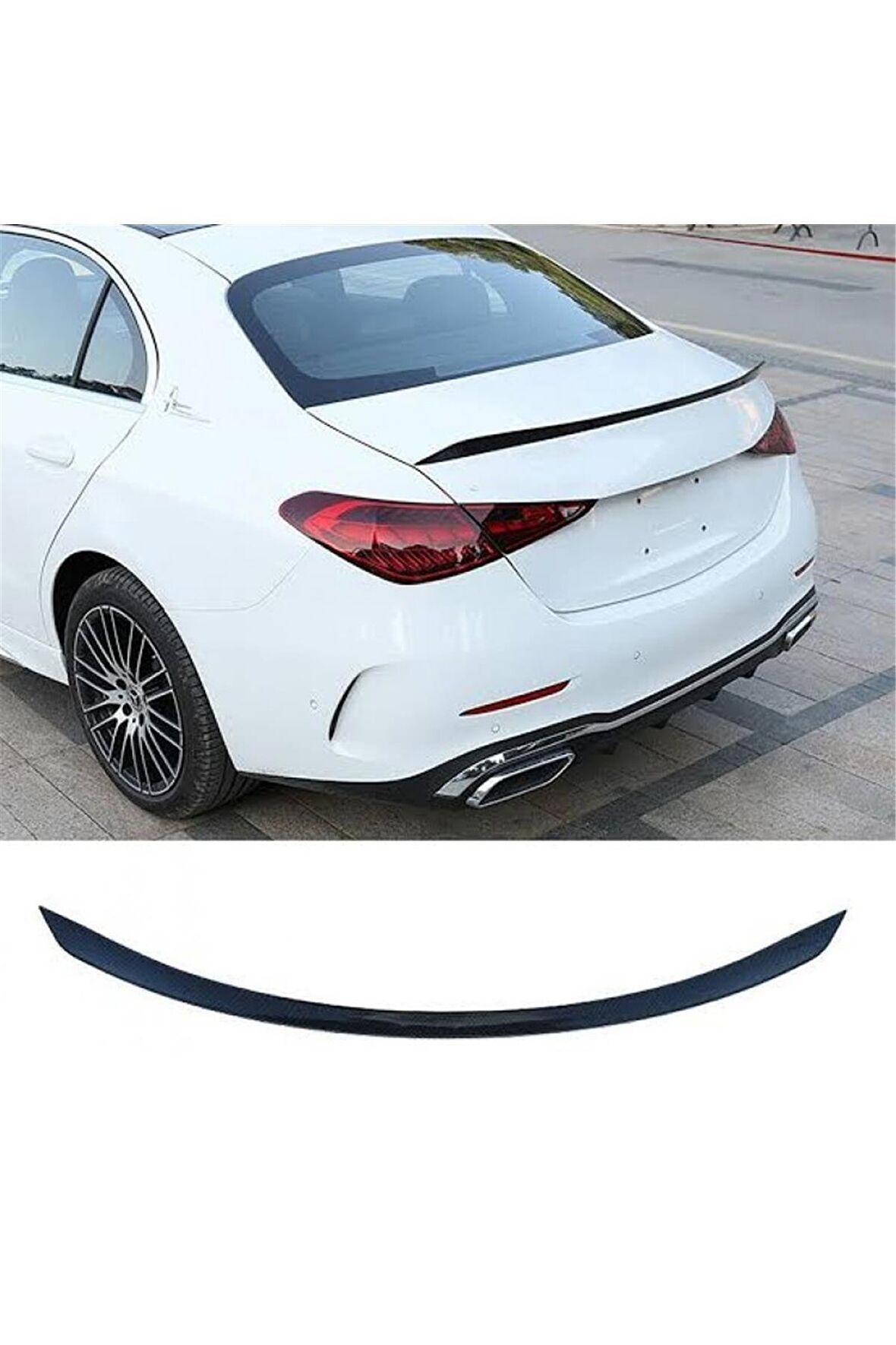 Mercedes W213 E63 Style Plastik 2016-2019  Uyumlu Spoiler