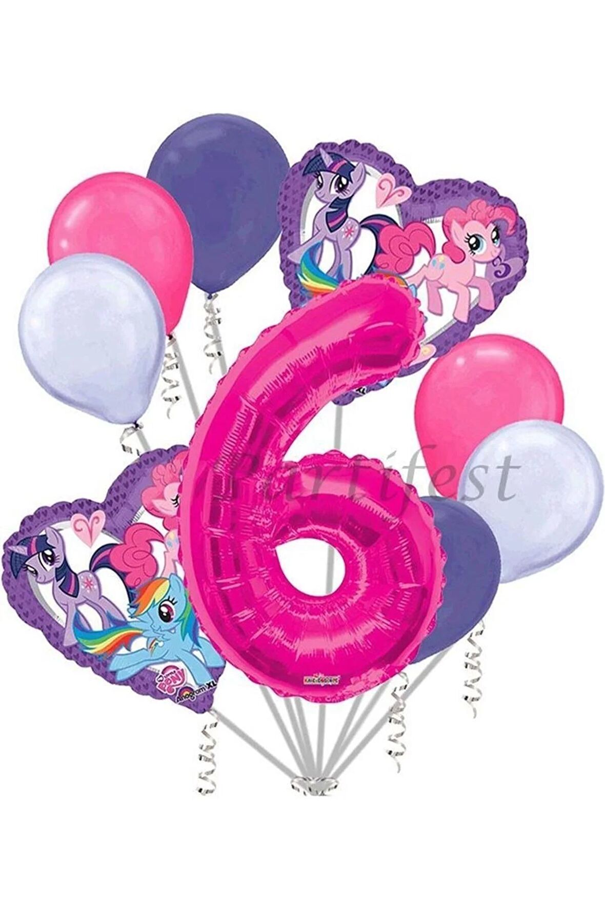 My Little Ponny Balon Set My Little Ponny Folyo Balon Set Konsept Doğum Günü Set 6 Yaş Balon