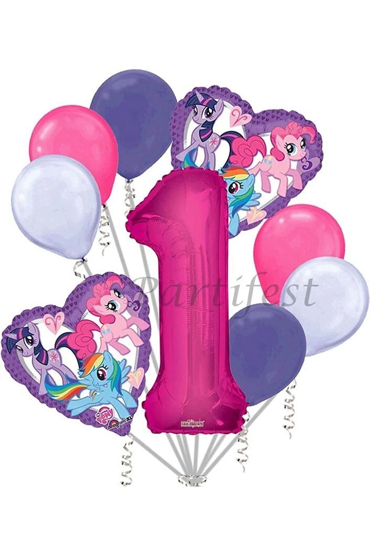 My Little Ponny Balon Set My Little Ponny Folyo Balon Set Konsept Doğum Günü Set 1 Yaş Balon