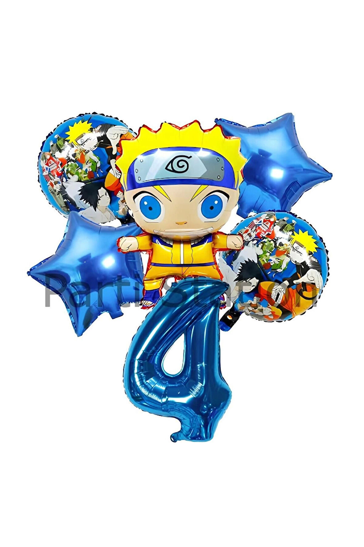 Anime Naruto 1 Yaş Doğum Günü Balon Set Naruto Konsept Doğum Günü Parti Balon Set