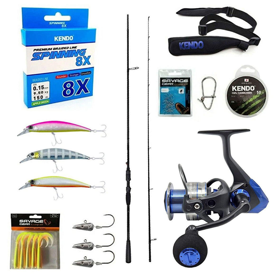 Yek Outdoor Profesyonel Okuma Spin Seti Okuma Psycho Stick Game 243cm Ex-Fast 15-40gr 2 Parça Olta Kamışı&Okuma Safina SNW-4000A Olta Makinesi