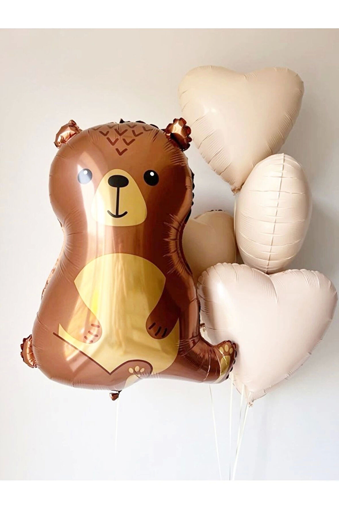 Woodland Ayı Konsept Balon Set Sevimli Ayıcık Balon Buketi Doğum Günü Bear Balloon Set