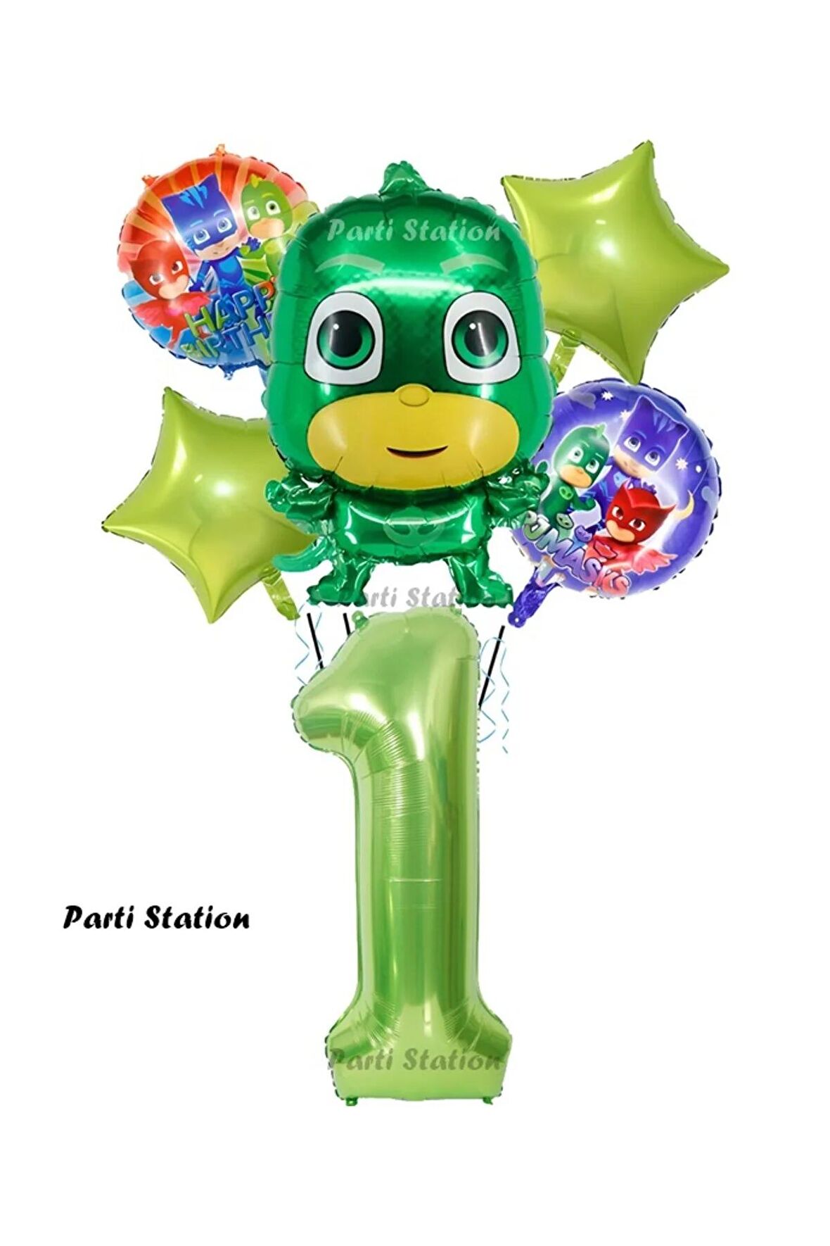 Kertenkele Çocuk 1 Yaş Doğum Günü Balon Set