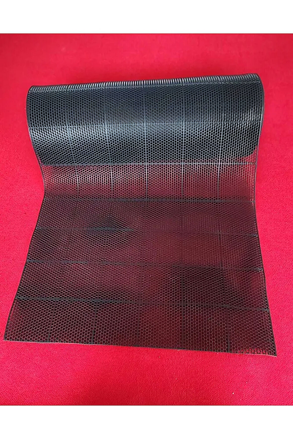 PVC KARE PASPAS 120 X 250 CM SİYAH BANYO KAYMAZ YER ZEMİN MATI