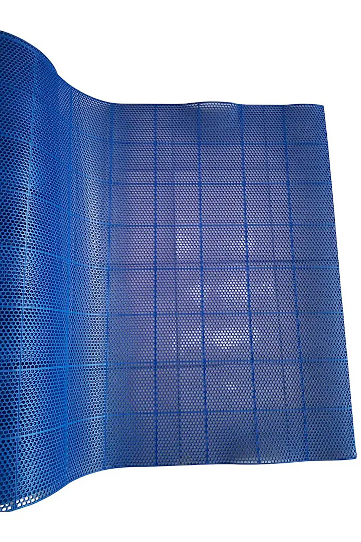 PVC KARE PASPAS 120 X 50 CM MAVİ BANYO KAYMAZ YER ZEMİN MATI
