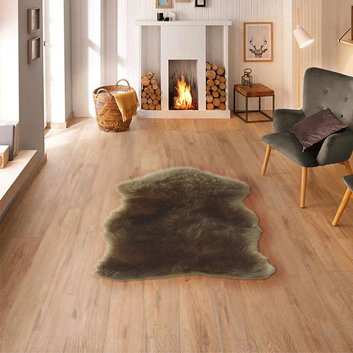 FeelHome Puffin Süet Taban, Süper Lüks, Yıkanabilir Post Halı