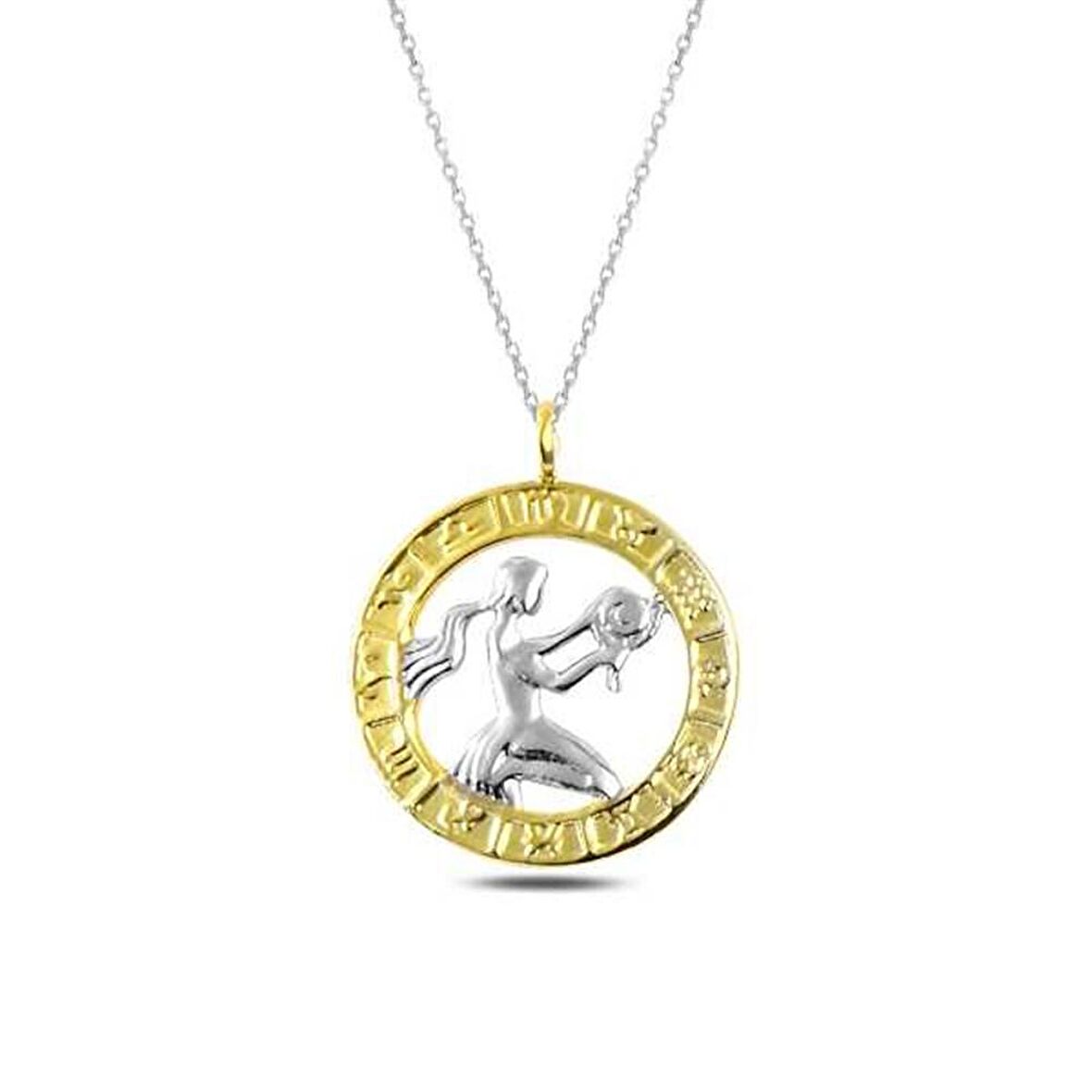 ​Gümüş Gold Başak Burcu Kolye 