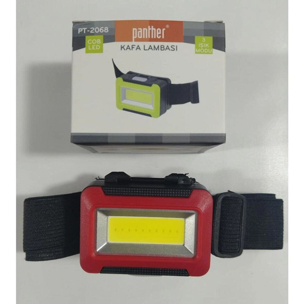 Panther PT-2068 COB Led 300 Lumen Geniş Açılı Pilli Kafa Lambası