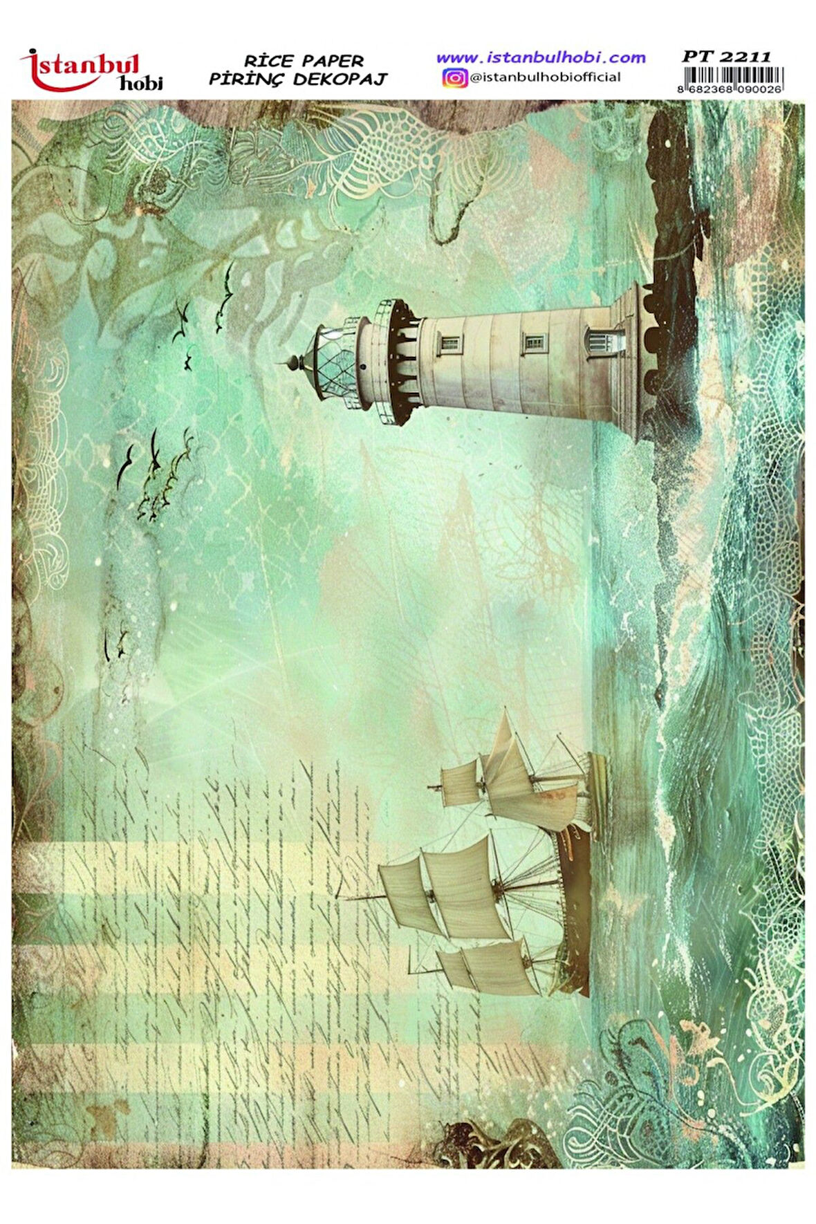 İSTANBUL HOBİ PİRİNÇ DEKOPAJ KAĞIT PT2211