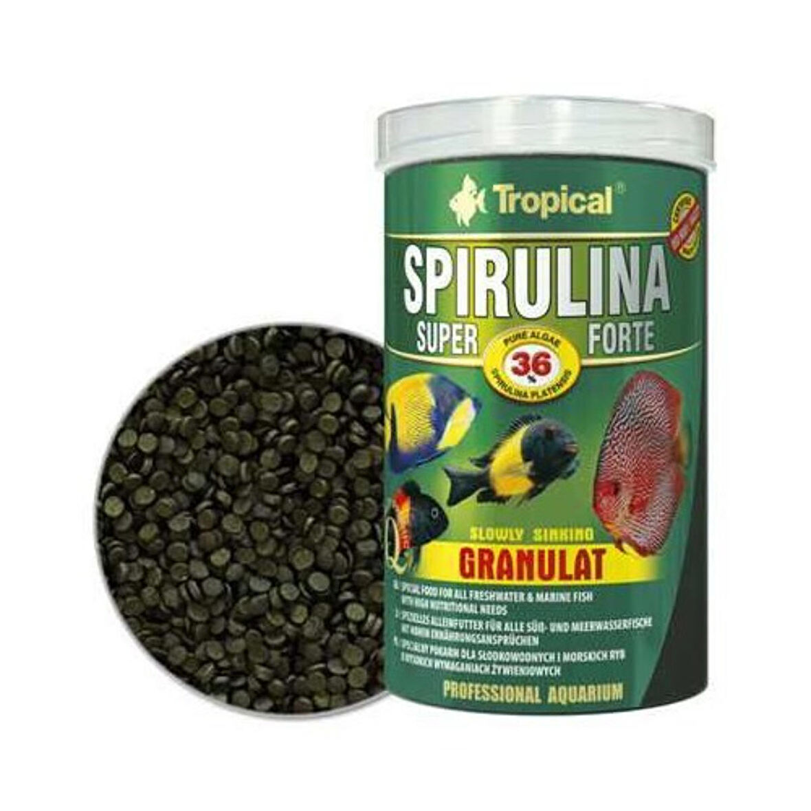 Tropical 60534 Super Spirulina Forte Granulat 250 Ml