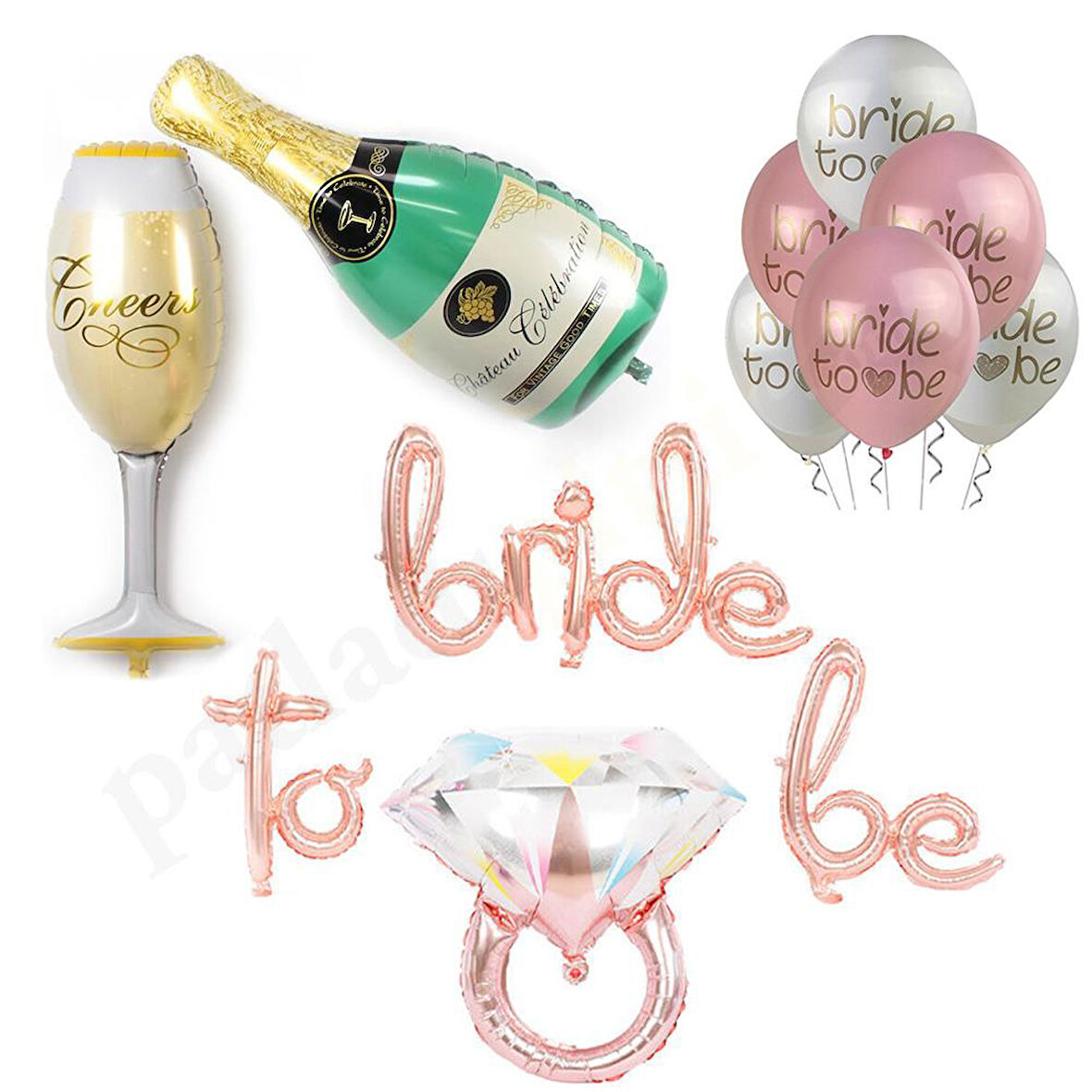 Bride To Be Bekarlığa Veda Parti Kutlama Seti 3