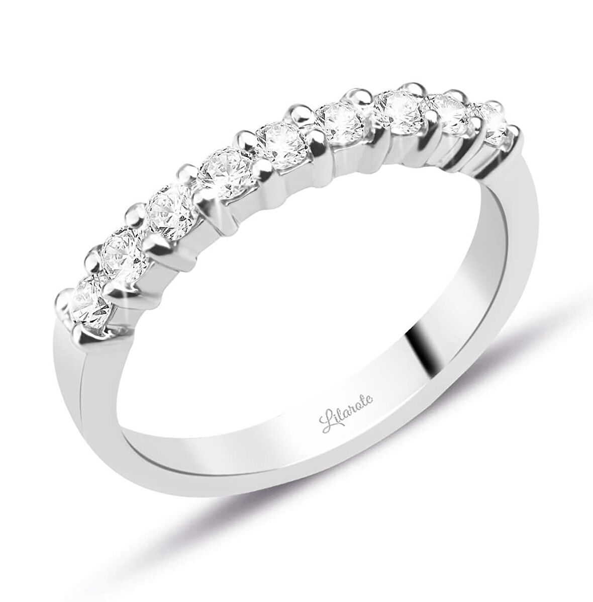 0.39 Ct Pırlanta Yarım Tur Yüzük