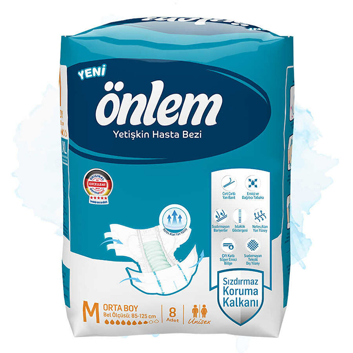 Önlem Medium Yetişkin Hasta Bezi - 8 Adet