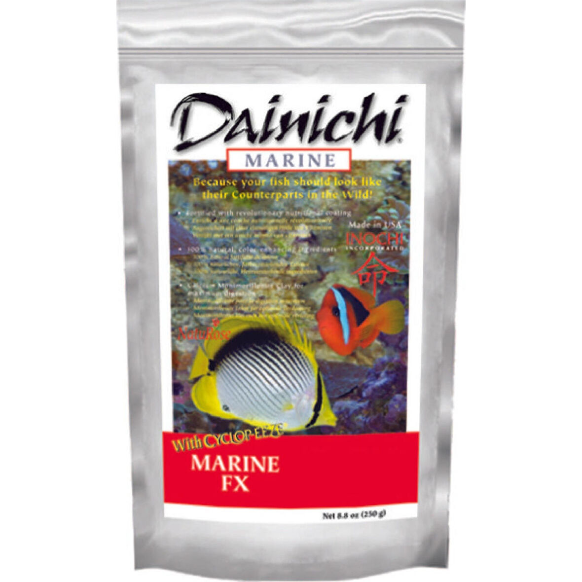 Dainichi Marine Fx Baby 250 Gr. 1 Mm. Etçil Doğal Renklendirici Tuzlusu Yemi