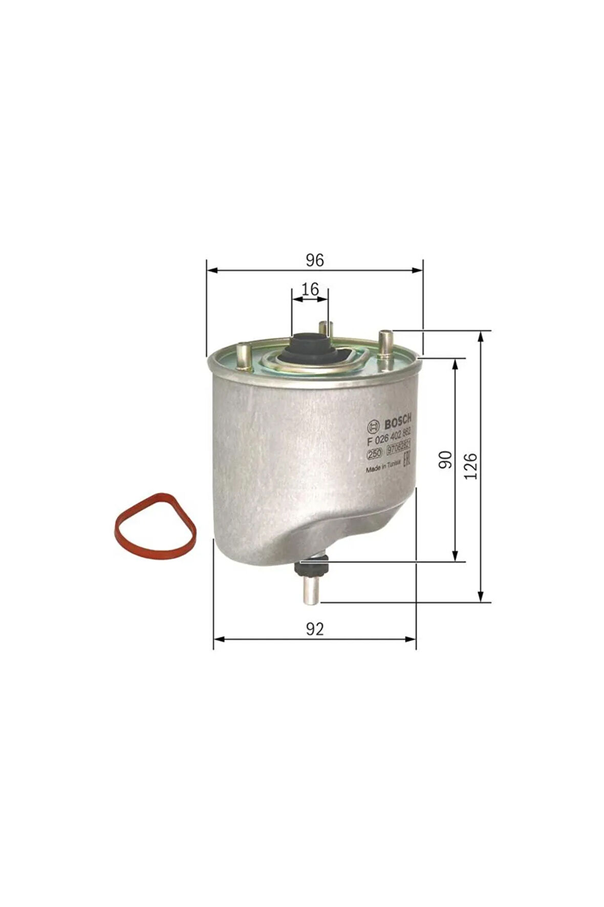 YAKIT FİLTRESİ P207 1.4-1.6 HDİ-P308-P508-P3008-P5008-PARTNER TEPEE-BERLINGO-C3-