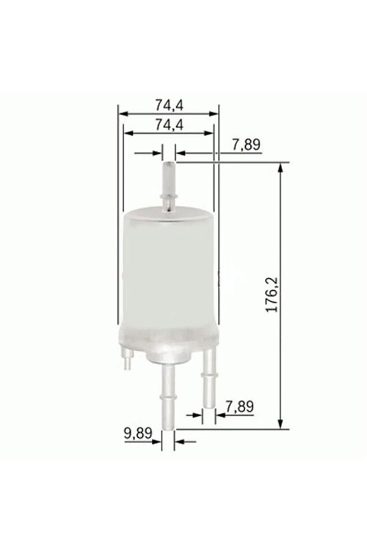 Yakıt Filtresi Audı A4 1.8t 02-04 - A6 2.4-3.0 04-06 - A8 6.0 03-10 X