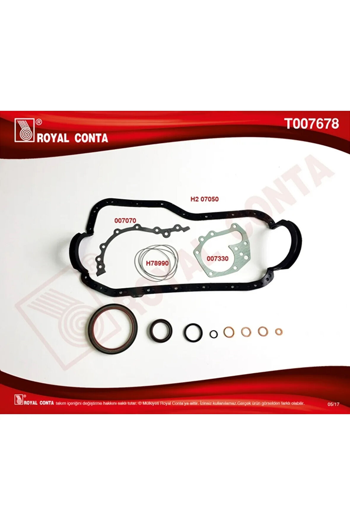Motor Alt Takım Conta R9 Broadway Rnı-r19-clıoe6j-e7j 1.4