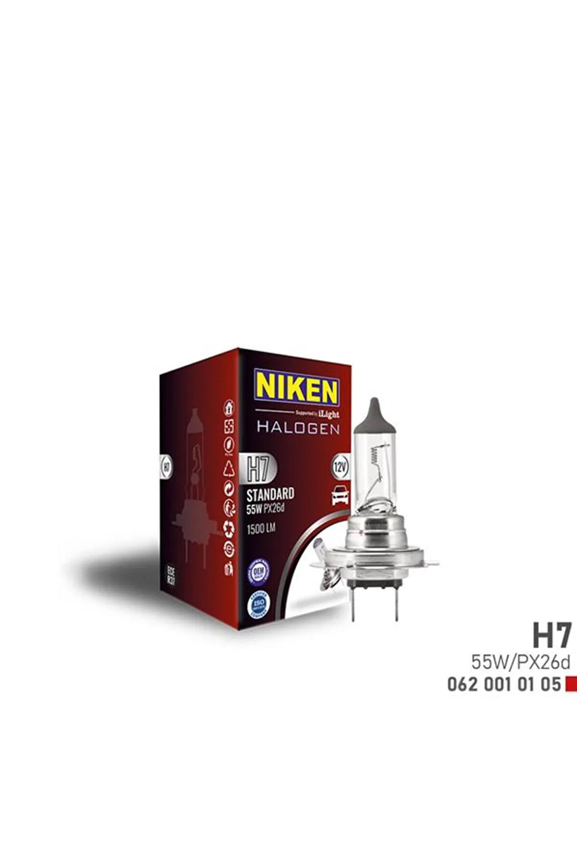 Nıken H7 55w Halojen Ampul Px26d 12v