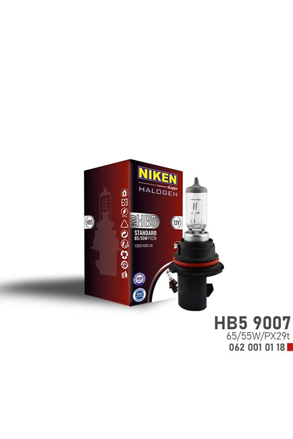 Nıken 9007 Hb5 65w/55w Halojen Ampul Px29t 12v