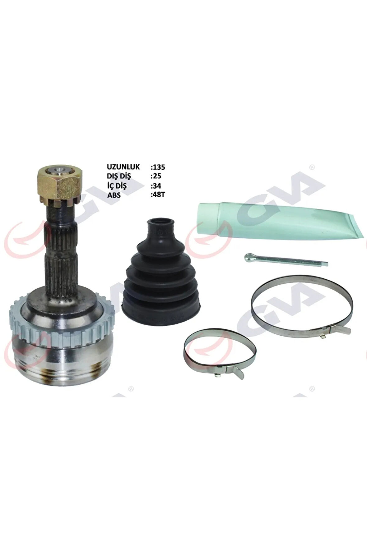 AKS KAFASI DIŞ ÖN CORSA C-COMBO 1.3 CDTI-1.7DTI 00-06 ABS Lİ 29 DİŞ 22x28x52 150