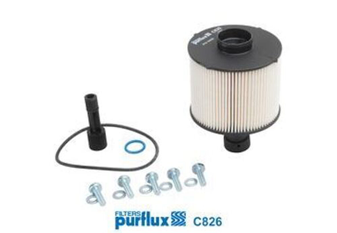 Purflux C826 Mazot Filtresi Dokker Lody Logan II Captur Sandero II Clio IV 1.5DCI 12-Mercedes Citan 415 12- 622541048R